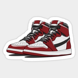 Retro Basketball Sneakers Sticker